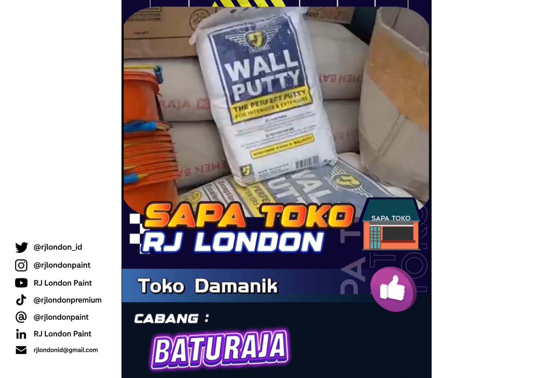 Sapa Toko Cabang Baturaja: Mengenal Toko Damanik, Mitra Penjualan Produk RJ London di Baturaja